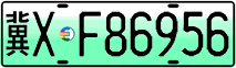 License plate of China, Electric vehicles