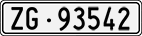 License plate of Switzerland, Cars