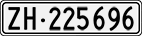 License plate of Switzerland, Cars