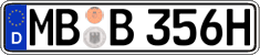 German license plate, Plates for oldtimers (type 