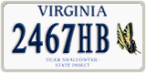 Virginia, Specialty plates (1234AB)