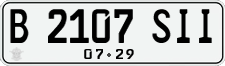License plate of Indonesia, Regular plates