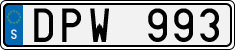 License plate of Sweden, Regular plates