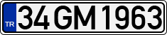 License plate of Turkey, Regular plates