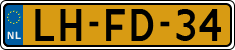 License plate of the Netherlands, Cars