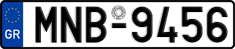 License plate of Greece, Cars