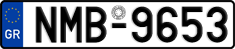 License plate of Greece, Cars