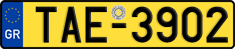License plate of Greece, Taxi