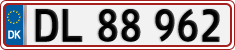 License plate of Denmark, Regular plates