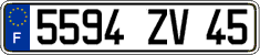 French license plate, FNI