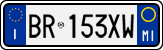 License plate of Italy, Cars (1994 year series)
