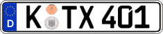 German license plate, Regular plates