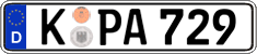 German license plate, Regular plates
