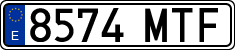 License plates of Spain, Ordinary (2000)