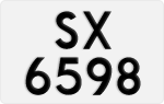 License plate of Hong Kong, AB 1234