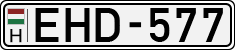 license plates of Hungary, Cars (1990)
