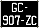 French license plate, SIV (oldtimers)