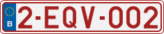 License plate of Belgium, Regular plates (2010)