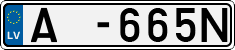 License plate of Latvia, Trailers