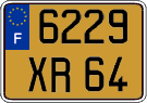 French license plate, FNI