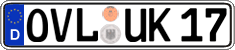 German license plate, Regular plates