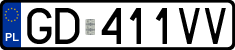 License plates of Poland, Regular car plates