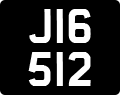 License plate of Jersey, Regular plates (J123456)