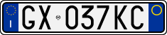 License plate of Italy, Cars (1994 year series)