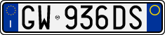 License plate of Italy, Cars (1994 year series)