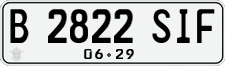 License plate of Indonesia, Regular plates
