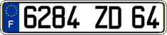 French license plate, FNI