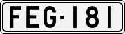 License plate of Finland, Cars