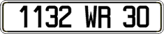 French license plate, FNI