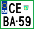 License plate of Slovenia, Motorcycles