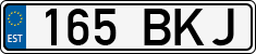 License plate of Estonia, Regular car plates