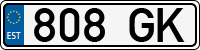 License plate of Estonia, Trailers