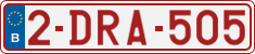 License plate of Belgium, Regular plates (2010)