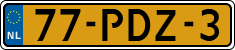 License plate of the Netherlands, Cars