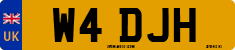 License plate of the United Kingdom, 1983 year system