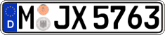 German license plate, Regular plates