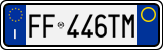 License plate of Italy, Cars (1994 year series)
