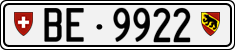 License plate of Switzerland, Cars