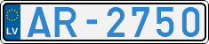 License plate of Latvia, Electric vehicles
