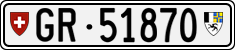 License plate of Switzerland, Cars