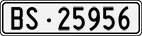 License plate of Switzerland, Cars
