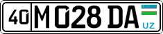 License plate of Uzbekistan, Private owners