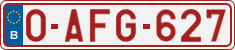 License plate of Belgium, Regular plates (2010)