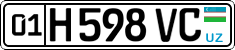 License plate of Uzbekistan, Private owners