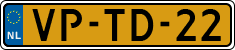 License plate of the Netherlands, Light Commercial Vehicles (1994 system)