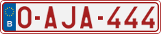 License plate of Belgium, Regular plates (2010)